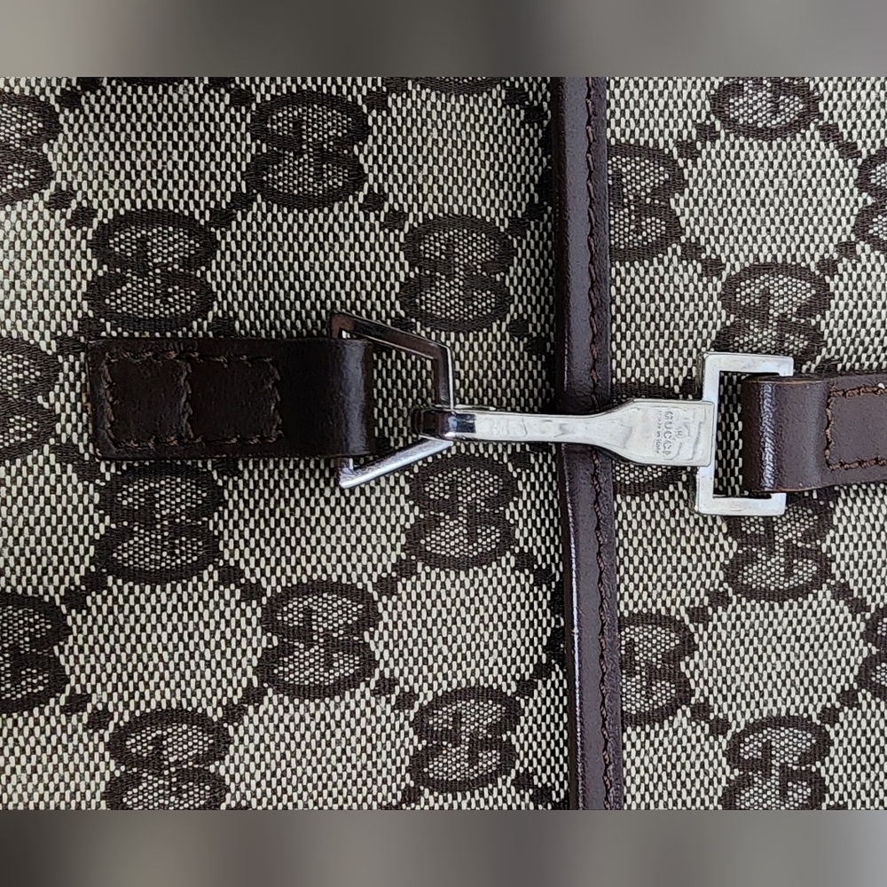 Uni Sex Brown Patterned Crossbody Bag - Picture 10 of 15